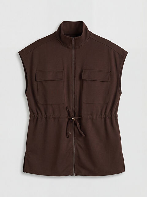 LCW Modest Dik Yaka Oversize Kadın Yelek - S6OK34Z8-HMK