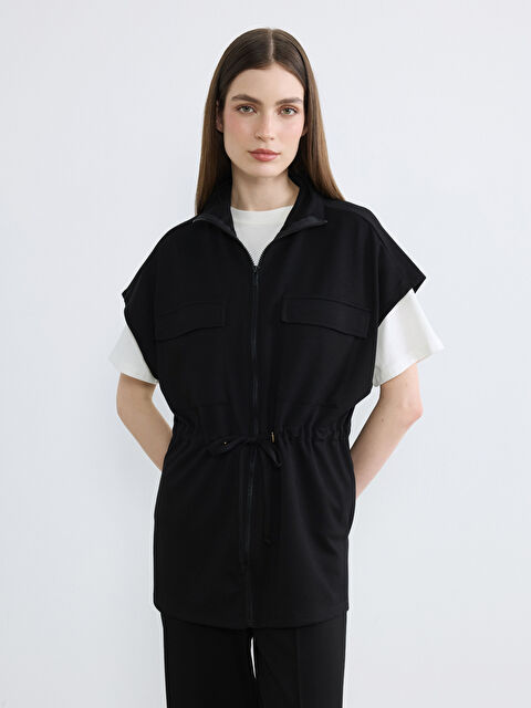 LCW Modest Dik Yaka Oversize Kadın Yelek - S6OK34Z8-CVL