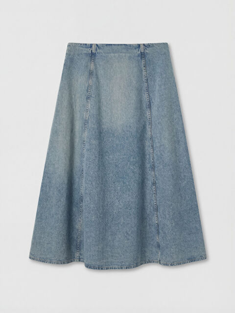 LCW Vision Yüksek Bel A Kesim Jean Etek