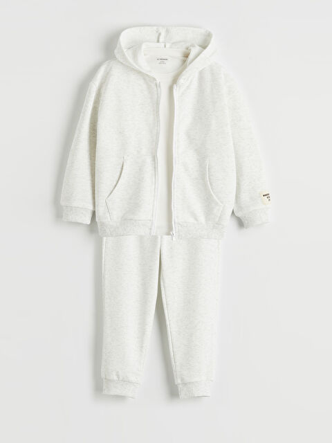 LCW Kids Kapüşonlu Erkek Çocuk Eşofman Takımı - S6OK46Z1-847