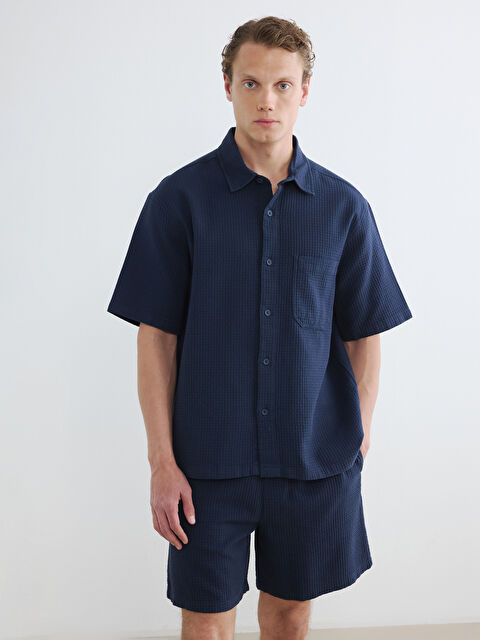 LCW Vision Regular Fit Erkek Dokulu Gömlek