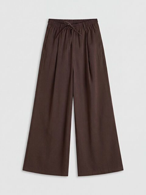 LCWAIKIKI Classic Beli Lastikli Geniş Paça Kadın Pantolon - S6OL10Z8-LEW