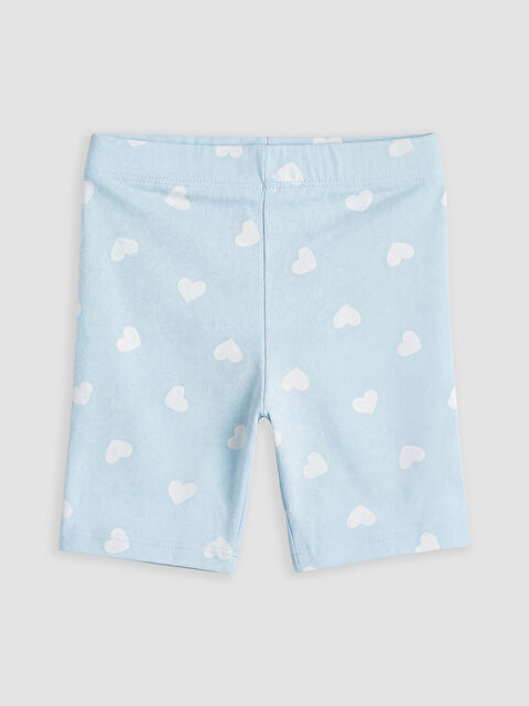 LCW Kids Kalp Desenli Kız Çocuk Pijama Şort - S6OL49Z1-LQK