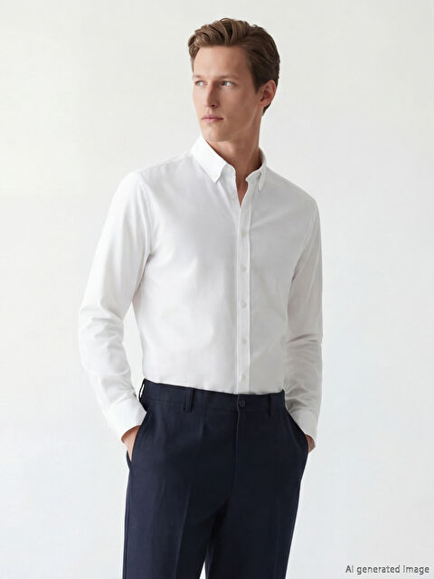 SOUTHBLUE Regular Fit Gabardin Erkek Gömlek - S6OL76Z8-R9J