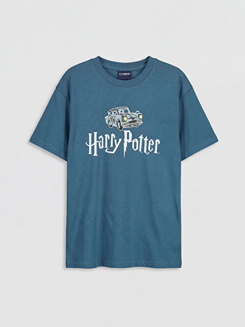 LCW Kids Bisiklet Yaka Harry Potter Baskılı Erkek Çocuk Tişört - S6C001Z4-HRN