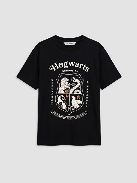 LCW Kids Bisiklet Yaka Harry Potter Baskılı Erkek Çocuk Tişört - S6B003Z4-CVL
