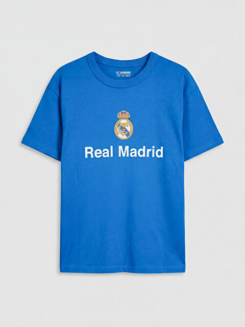 LCW Kids Real Madrid Baskılı Erkek Çocuk Tişört