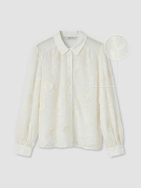 LCW Vision Nakışlı Kadın Gömlek