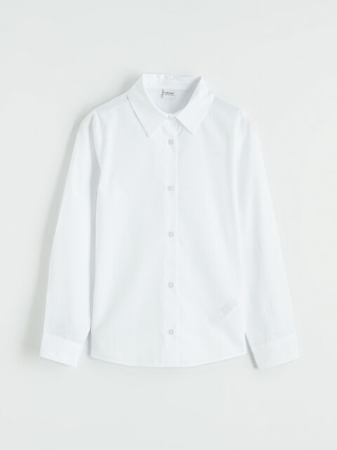 LCW Kids Uzun Kollu Kız Çocuk Gömlek - S6D013Z4-Q6K