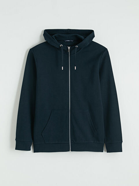 LCWAIKIKI Classic Kapüşonlu Erkek Fermuarlı Sweatshirt - S6F014Z8-RFH