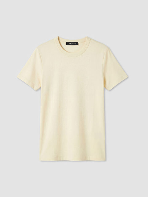 LCW Vision Bisiklet Yaka Kadın Tişört