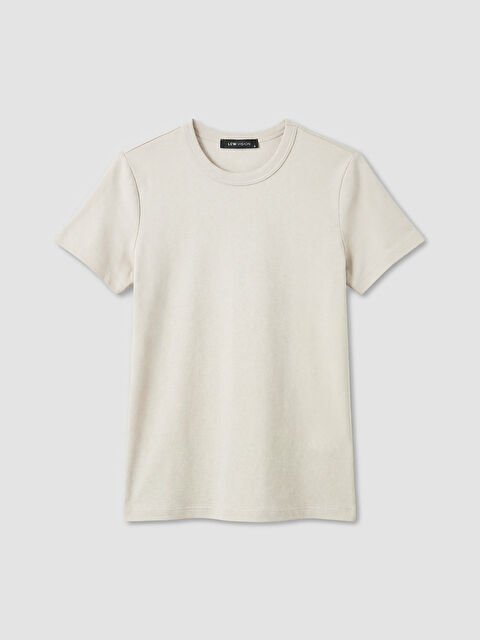 LCW Vision Bisiklet Yaka Kadın Tişört