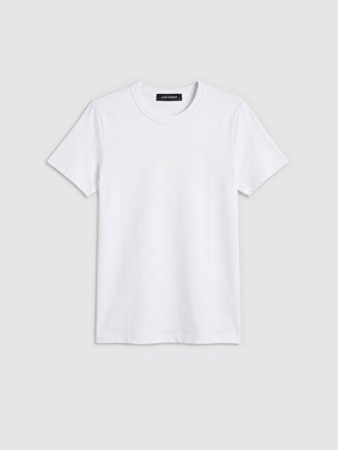 LCW Vision Bisiklet Yaka Kadın Tişört - S6A015Z8-Q6K