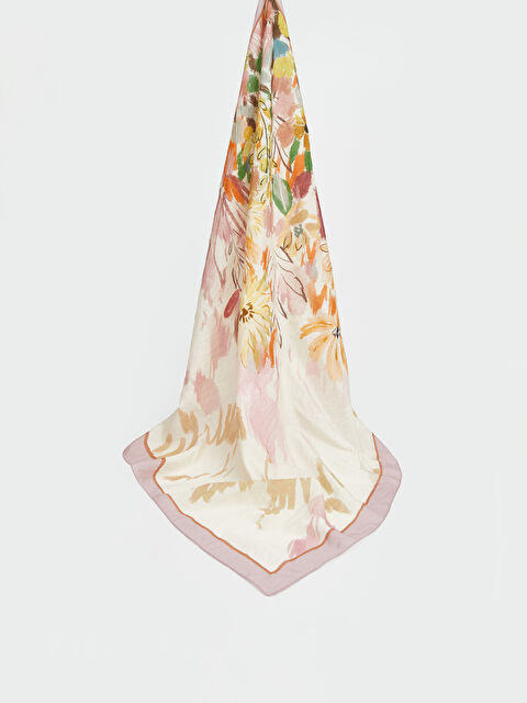 LCW Modest Çiçek Desenli Kadın Şal - S6E017Z8-LSZ