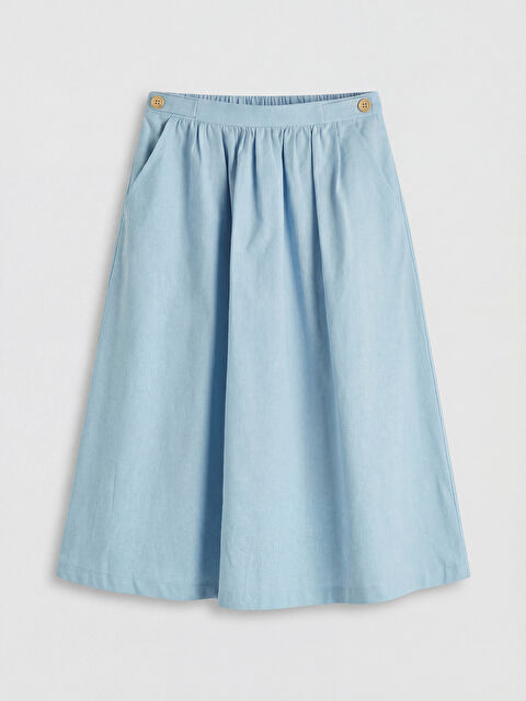 LCW Kids Kız Çocuk Keten Karışımlı Etek - S6C034Z4-QXG