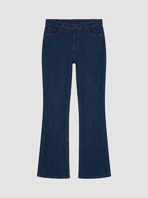 LCW Jeans Yüksek Bel Flare Kadın Jean Pantolon