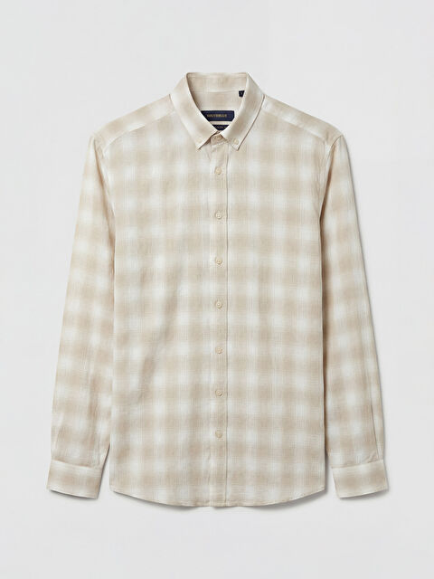 SOUTHBLUE Regular Fit Ekose Armürlü Erkek Gömlek