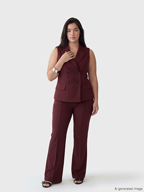 Soulife Petite İspanyol Paça Kadın Pantolon