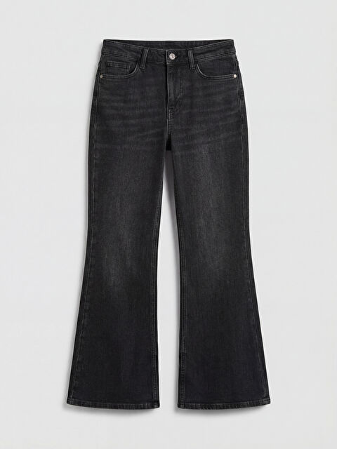 LCW Jeans Yüksek Bel Flare Kadın Jean Pantolon - S6A060Z8-M0U