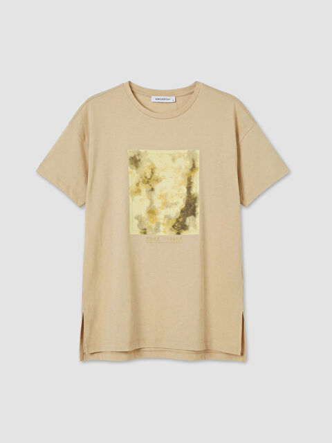 LCW EVERYDAY Woman BEIGE T-Shirt