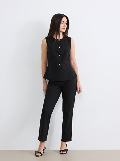 Soulife Petite Normal Bel Kadın Pantolon - S6F070Z8-CVL