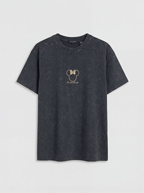 LCW Comfort Minnie Mouse Baskılı Kadın Tişört - S6E074Z8-502