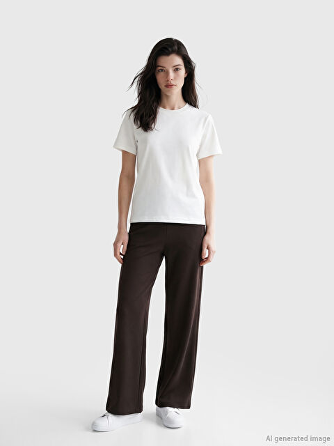 LCW Comfort Beli Lastikli Soft Touch Kadın Eşofman Altı - S6C078Z8-HMK