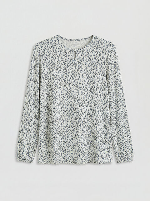 LCW Grace Bisiklet Yaka Desenli Bluz - S6B085Z8-LQQ