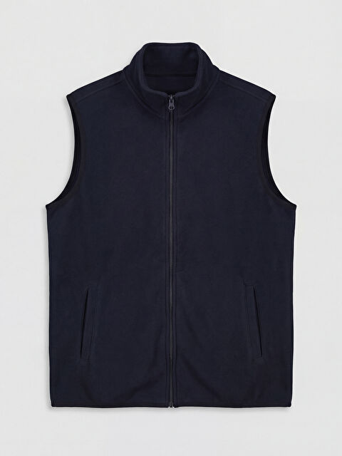 LCWAIKIKI Classic Dik Yaka Fermuarlı Erkek Polar Yelek - S6D089Z8-RFH