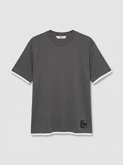 XSIDE Bisiklet Yaka Penye Erkek Tişört