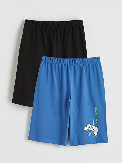 LCW Kids Baskılı Erkek Çocuk Pijama Şort 2'li - S6A096Z4-HQ7