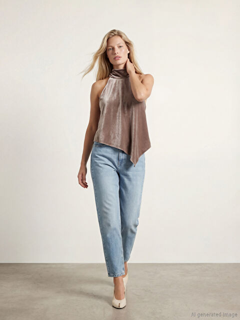 LCW Jeans Mom Fit Kadın Jean Pantolon - S6OM61Z8-311