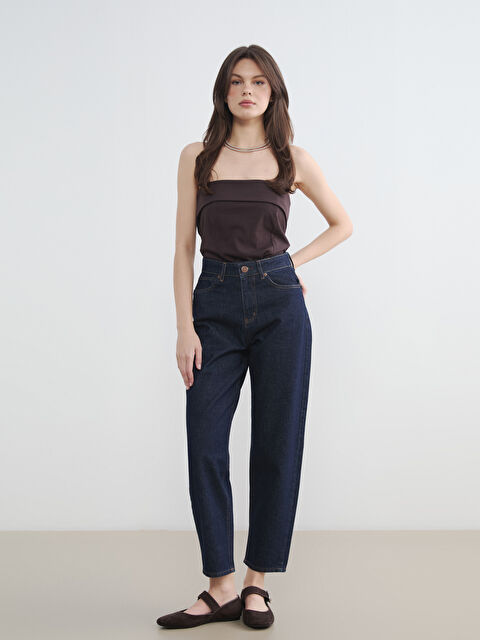 LCW Jeans Yüksek Bel Balloon Fit Kadın Jean Pantolon - S6OM70Z8-309