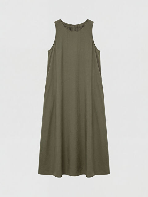 LCW Comfort Bisiklet Yaka Modal Karışımlı Elbise - S6D099Z8-CYW