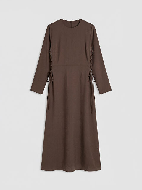 LCW Modest Modal Karışımlı Bağcık Detaylı Elbise - S6D100Z8-ZTU