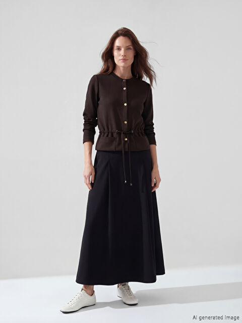 LCW Grace Beli Lastikli Kloş Etek	 - S6F101Z8-CVL