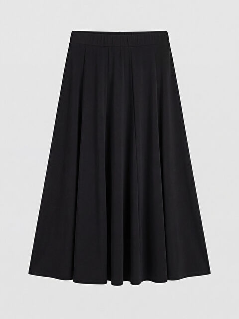 LCW Grace Beli Lastikli Pileli Etek