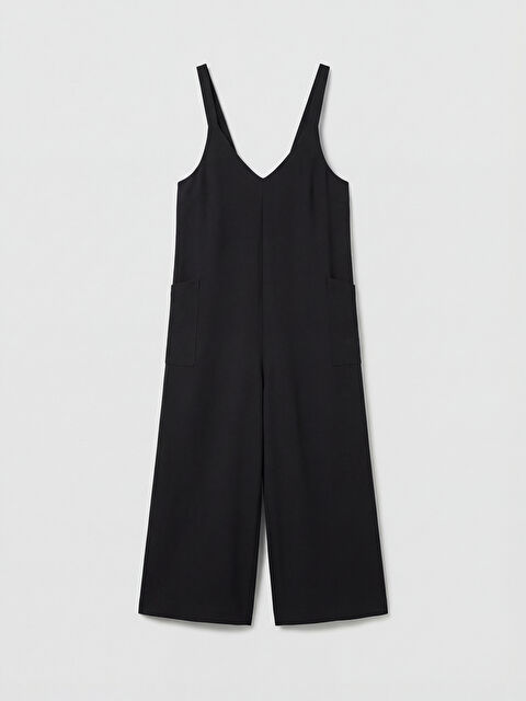 LCW Comfort V Yaka Askılı Kadın Tulum