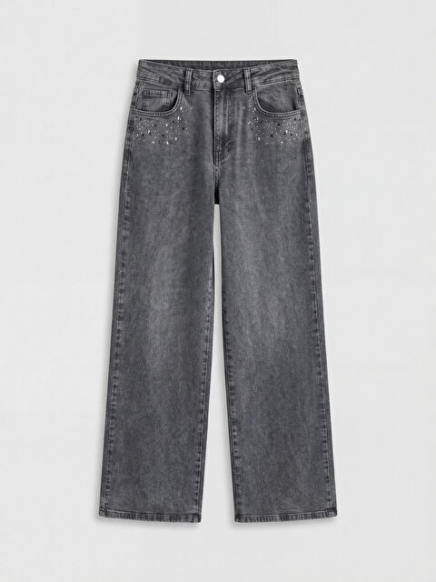 Natuvera Wideleg Kadın Jean Pantolon	 - S6F105Z8-ZZK