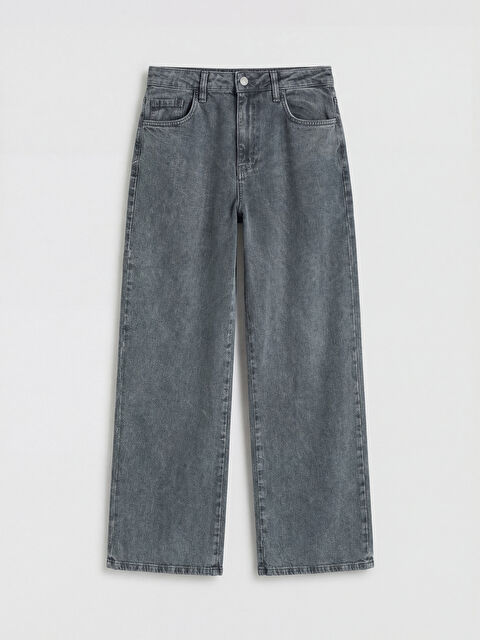 Natuvera Yüksek Bel Wideleg Kadın Jean Pantolon - S6E106Z8-ZZK