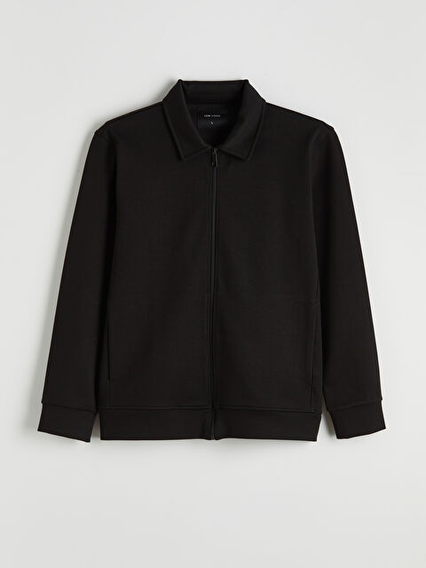 LCW Vision Polo Yaka Erkek Fermuarlı Sweatshirt - S6C112Z8-CVL