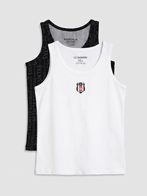 LCW Kids Beşiktaş Baskılı Erkek Çocuk Atlet 2'li