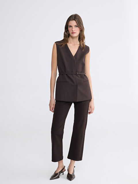 LCWAIKIKI Classic Yüksek Bel Crop Flare Kadın Jean Pantolon - S6B116Z8-ZP7