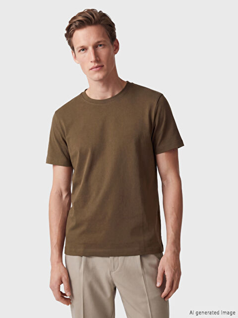 SOUTHBLUE %100 Pamuk Regular Fit Basic Kalın Tişört