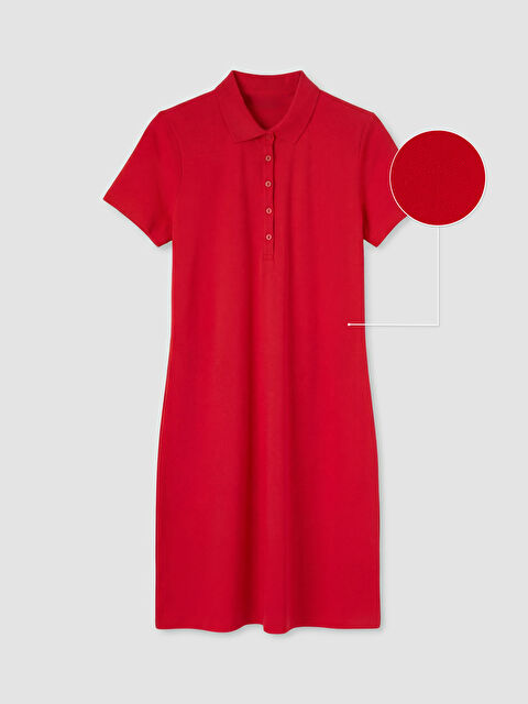 LCW EVERYDAY Polo Yaka Pike Mini Elbise