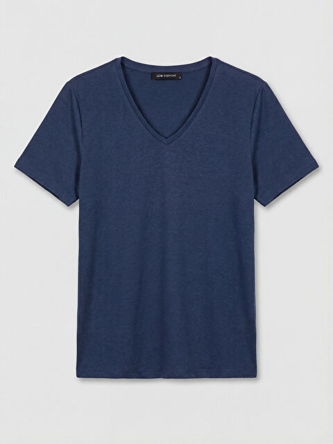 LCW EVERYDAY V Yaka Kadın Tişört - S6D125Z8-D6T