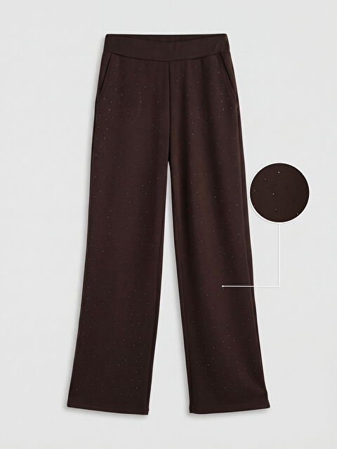 LCWAIKIKI Classic Taşlı Soft Touch Kadın Eşofman Altı - S6B128Z8-HMK