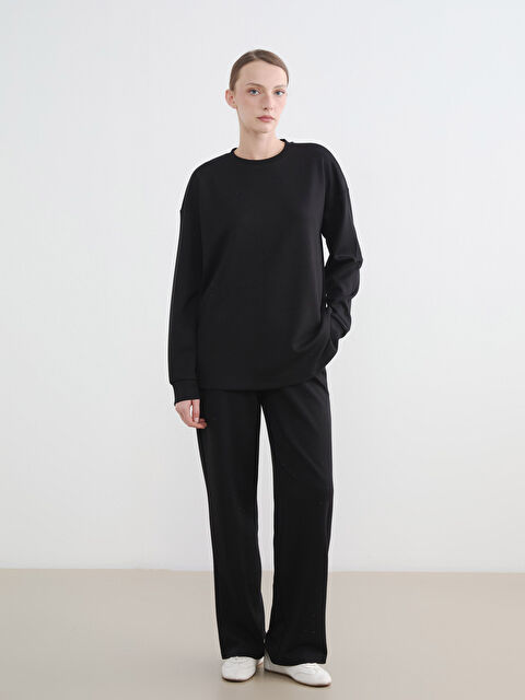 LCWAIKIKI Classic Taşlı Soft Touch Kadın Eşofman Altı