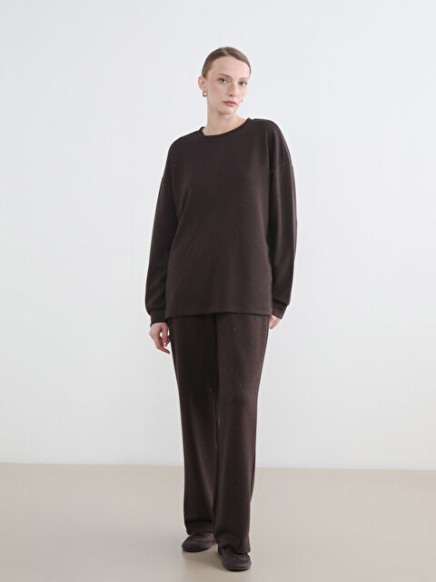 LCWAIKIKI Classic Taşlı Soft Touch Kadın Eşofman Altı