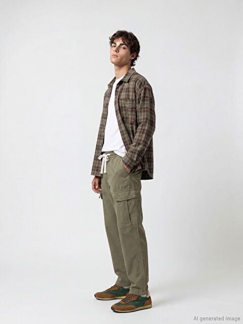 XSIDE Rahat Kalıp Erkek Kargo Pantolon - S6F130Z8-J2L